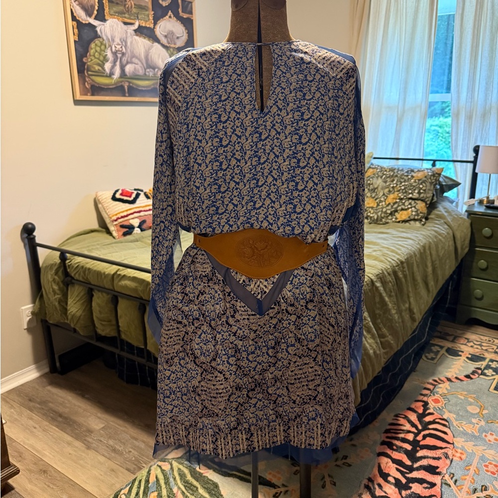 BCBGMaxazria Silky Draped Dress